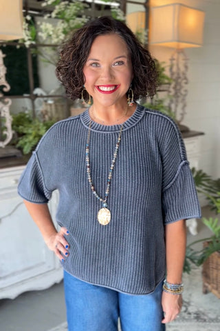 Deena Sweater Navy Sweater Blu Pepper