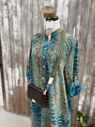 Movement Dress Teal Dresses S F Moda