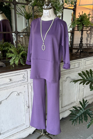 Next Level Pant Set Eggplant