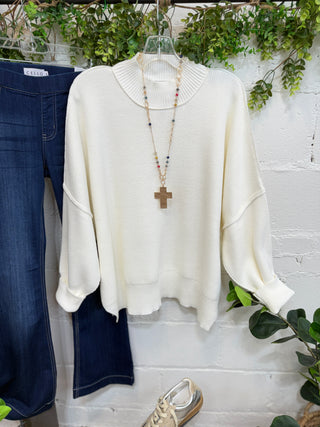 Tiffany Sweater Ivory Shirts & Tops Zenana