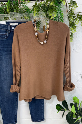 Outer Banks Sweater Chocolate Sole Luna