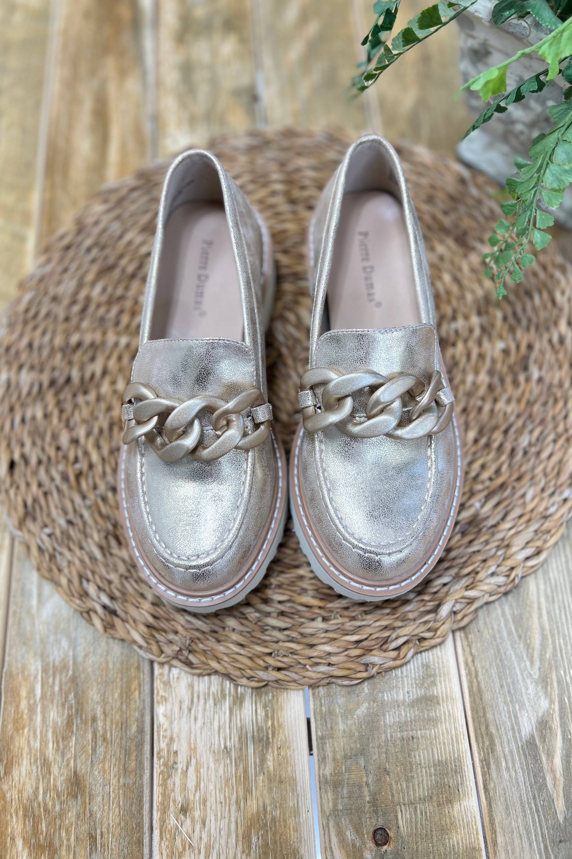 Mora Metallic Loafers