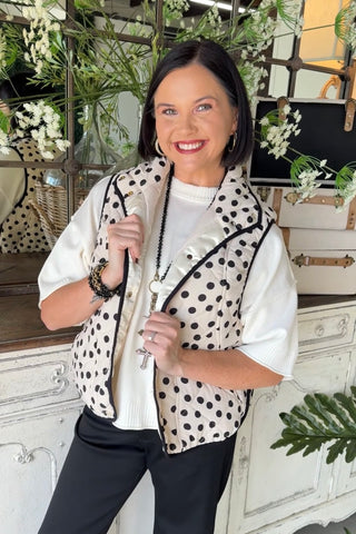 Lotsa Dots Vest Cream by Bibi