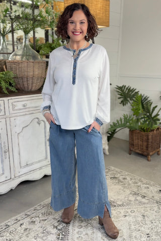 Piper Pants Lt Denim by Umgee