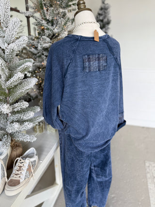 Born a Star Navy Shirts & Tops J Her