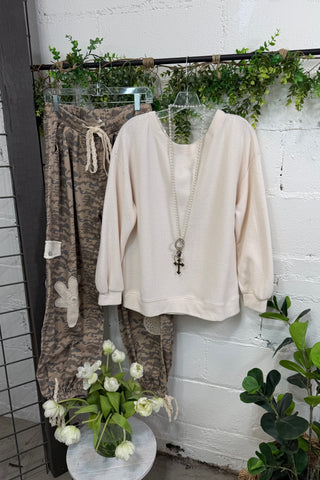 Beach Party Top Cream Shirts & Tops Tres Bien