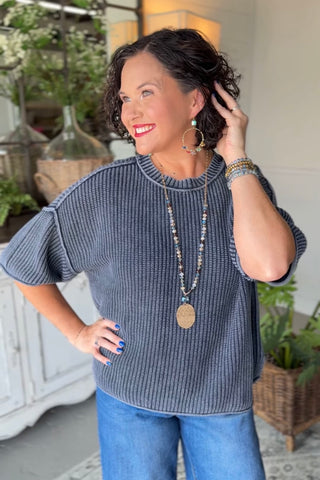 Deena Sweater Navy Sweater Blu Pepper