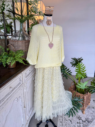 All The Frills Skirt Lemon Skirt Miss Carla