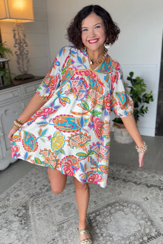 Sweet and Sassy Dress Cream by Umgee Dresses Umgee