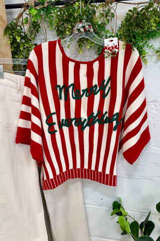 Merry Everything Sweater Red Sweater Anniewear