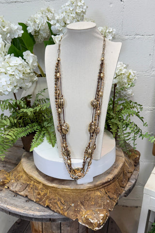 Minnelli Necklace Brown/Gold