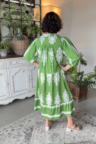 Empower Dress Green by Umgee Dresses Umgee