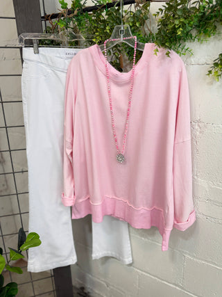 Happiness Top Pale Pink Shirts & Tops MuMu/JY