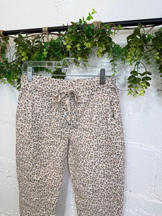 Lovin Leopard Pants Taupe Pants LM OLAA MODA
