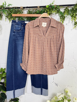 Baxley Top Mocha by Umgee