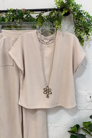 Lois Top Lt Beige Shirts & Tops Yelete