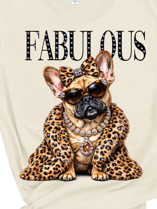 Fabulous Frenchie Tee Natural