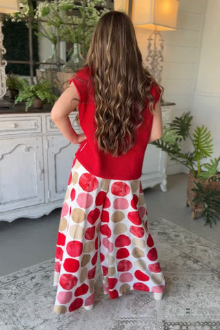 Everly Pants Red Mix by Umgee