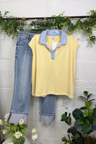 Jackson Top Butter by Eesome Shirts & Tops eesome