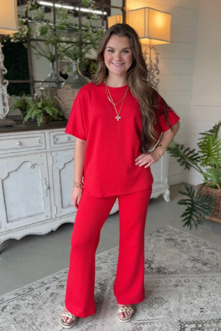 Debbie Pant Set Ruby Top & Pant Set Zenana