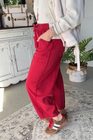 Woodland Pants Dk Red Pants Anniewear