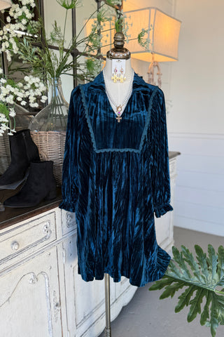 Barrett Dress Teal by Umgee