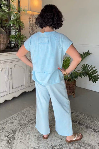 Little Darlin Top Blue limited stock Shirts & Tops J Her