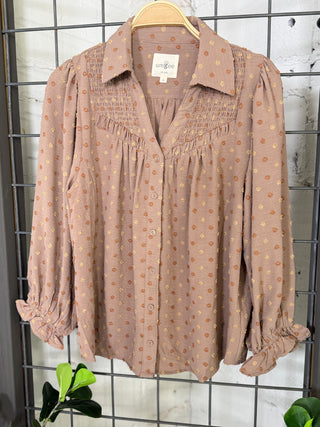 Baxley Top Mocha by Umgee