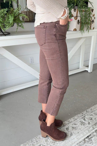Into It Pants Mahogany Pants Zenana
