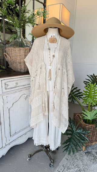 Danielle Cardigan Natural by Pol Clothing Cardigan Pol Clothing