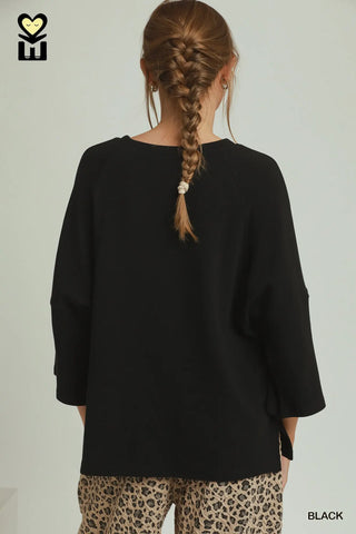 Cecelia Top Black by Umgee Shirts & Tops Umgee