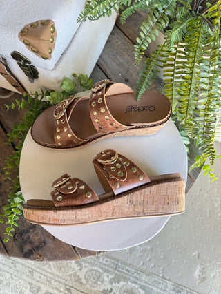 Told You So Sandals Cognac by Corky’s Sandal Corky's Footwear