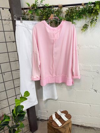 Happiness Top Pale Pink Shirts & Tops MuMu/JY