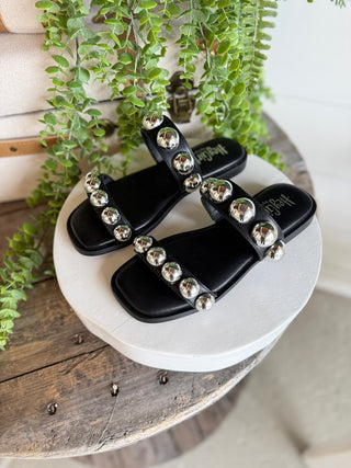 Catch A Buzz Black by Corky's Sandal Corky's Footwear