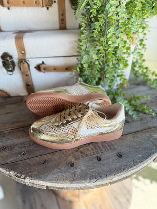 Hadley Shoes Gold/White Shoes La Sheela