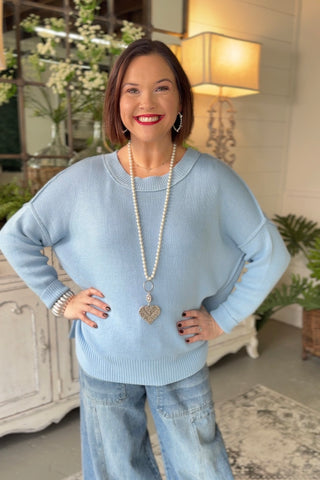 Emerson Sweater Lt. Blue Sweater Miracle