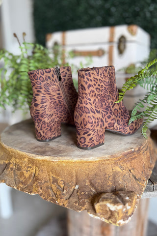 On The Down Low Booties Leopard by Corky’s