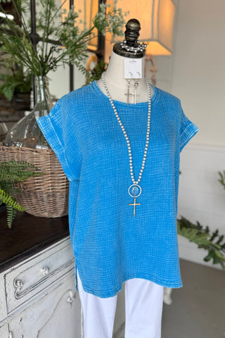 Cozy Days Top Deep Sky Shirts & Tops Zenana