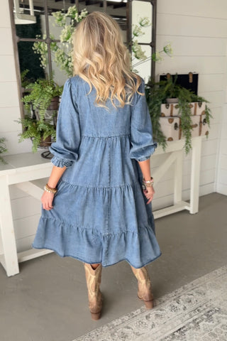 Cove Denim Dress by Easel Dresses Easel