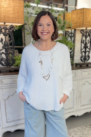 Snowball Sweater White