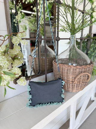 Gypsy Boho Crossbody Coral/Teal Purse K & K Interiors