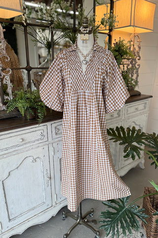 Harrison Long Dress Brown by Umgee