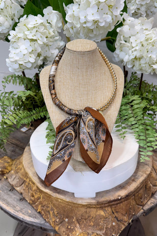 Maude Necklace Brown/Gold