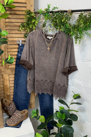 Emiliana Top Ecru by Easel
