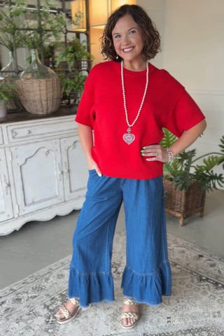 Owens Pants Denim by Umgee Pants Umgee