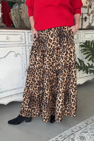 Athens Skirt Leopard by Oddi