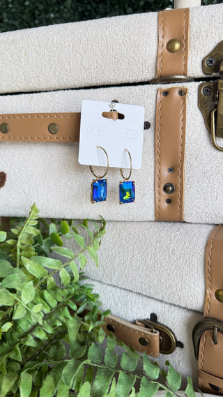 Sundance Earrings Gold/Blue