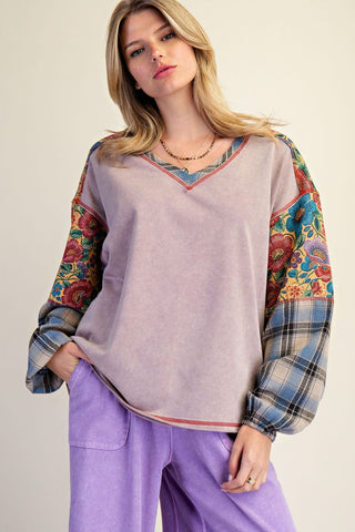 Winslet Top Mauve by Easel