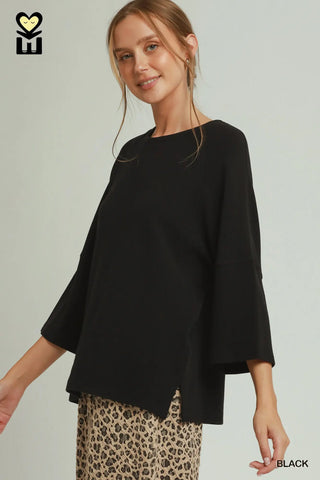 Cecelia Top Black by Umgee Shirts & Tops Umgee