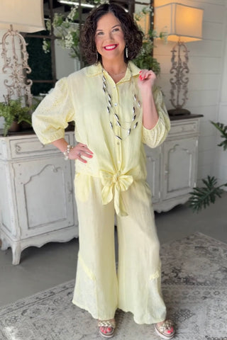Daisy Jane Top Yellow Shirts & Tops Sole Luna